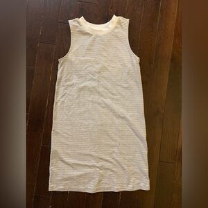 Black & White Striped Sleeveless Dress